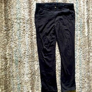 Chaps Black Khakis